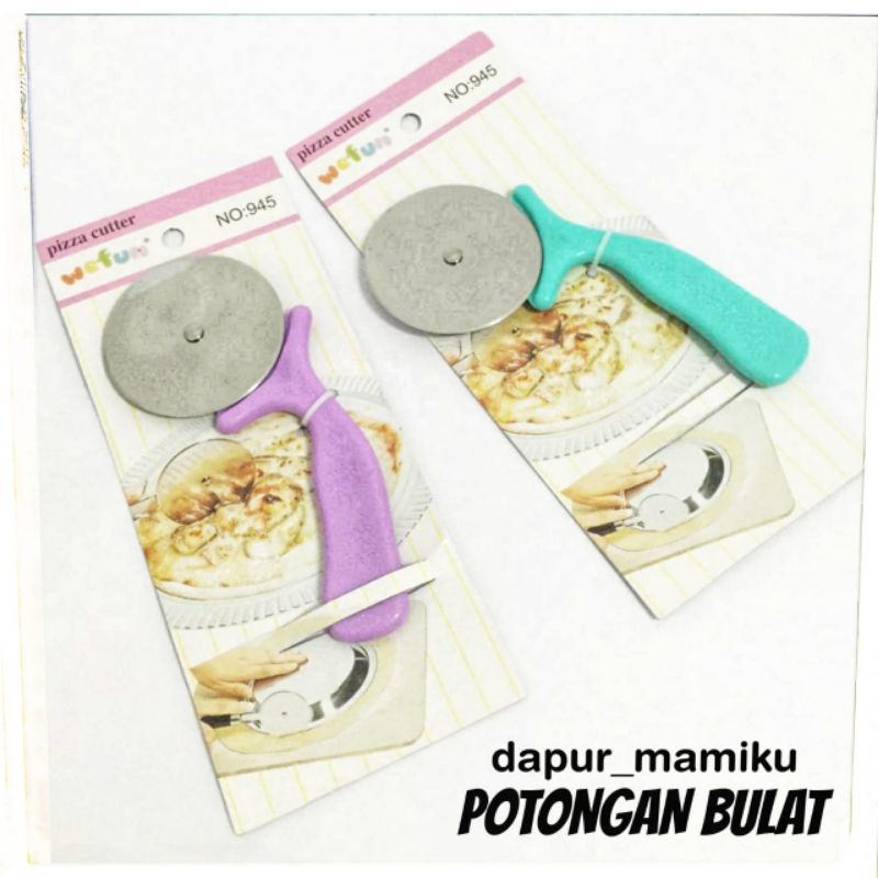 DAPURMAMI ( Potongan Bulat ) PEMOTONG PIZZA Bulat RING Cutter Adonan Cookies Fondant