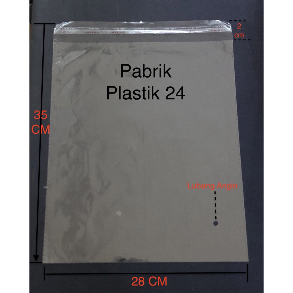 PLASTIK OPP BAJU per 500