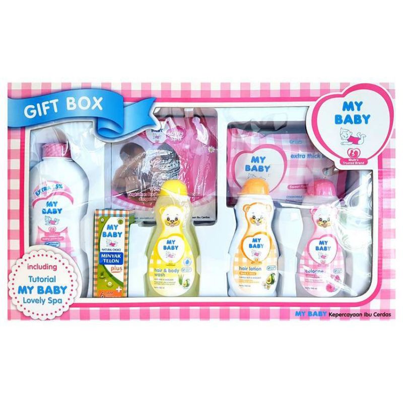 MY BABY -  GIFT BOX / 1 PAKET PERLENGKAPAN MANDI BAYI BARU LAHIR