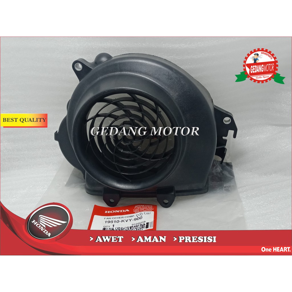 COVER RADIATOR/ TUTUP KIPAS RADIATOR BEAT KARBU ORIGINAL AHM KVY