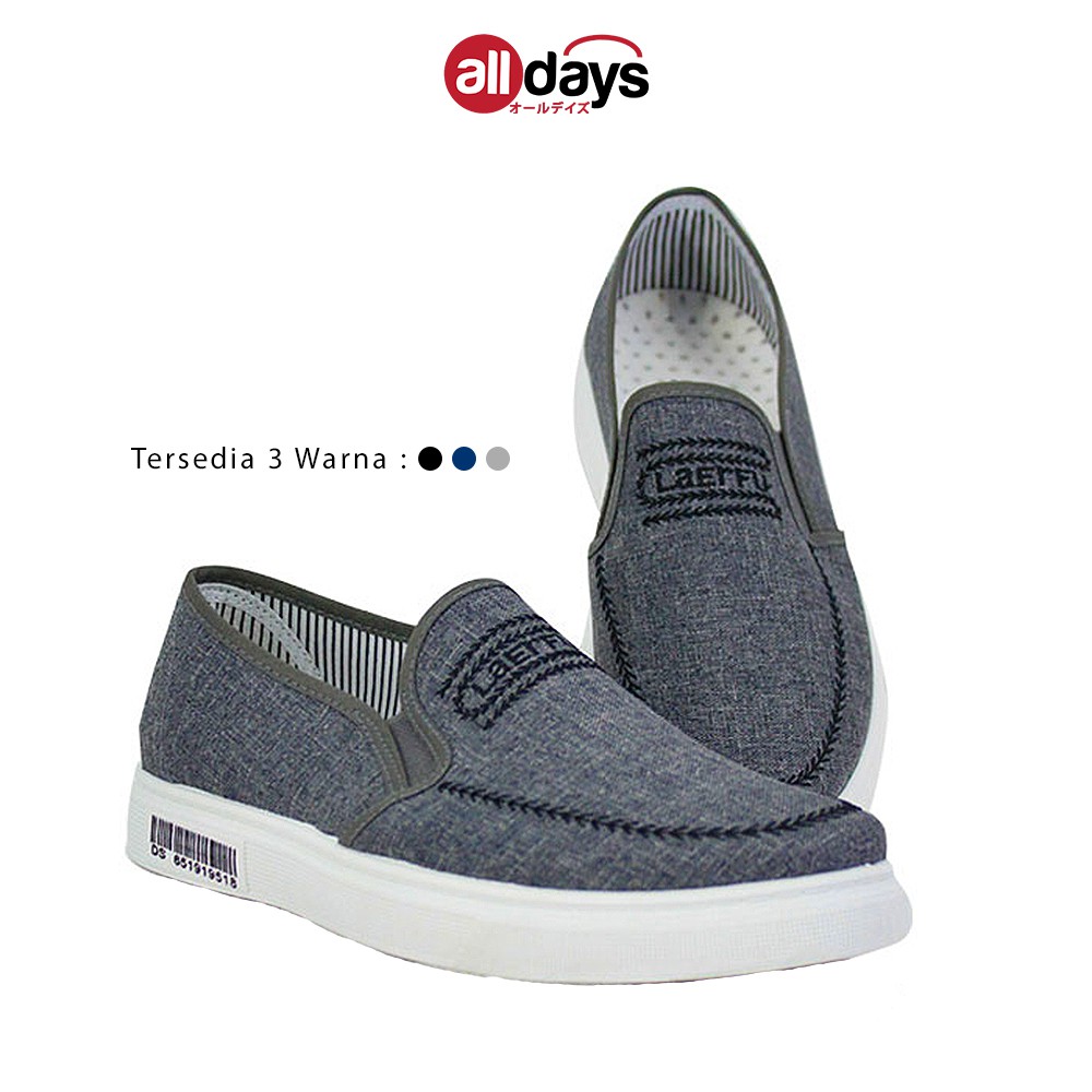 Sepatu Sneakers Slip On Casual Pria 2104-1008 Size 39-44