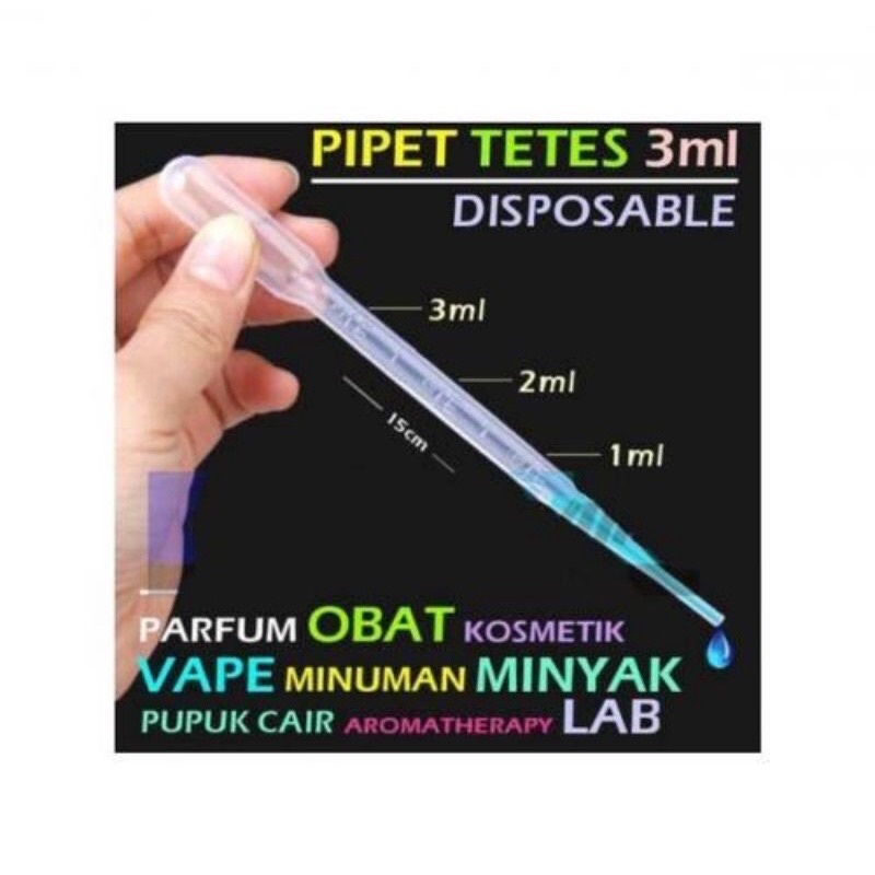 PIPET TETES 3 ML / PIPET TETES PLASTIK 3 ML / PIPET PLASTIK 3 ML