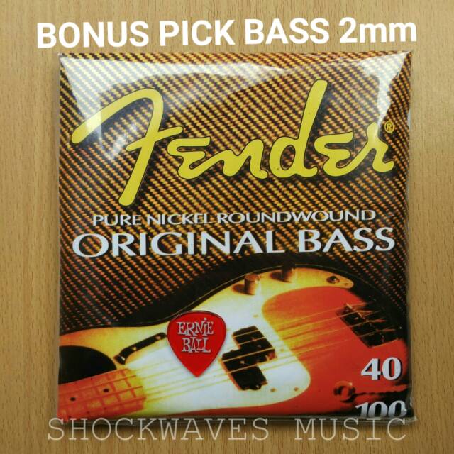 Senar Gitar Bass Fender Pure Nickel Roundwound ukuran 040-100