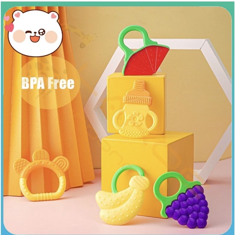 TEETHER MODEL BOTOL UNIK / BPA FREE / TAHAN STERILISASI SUHU TINGGI