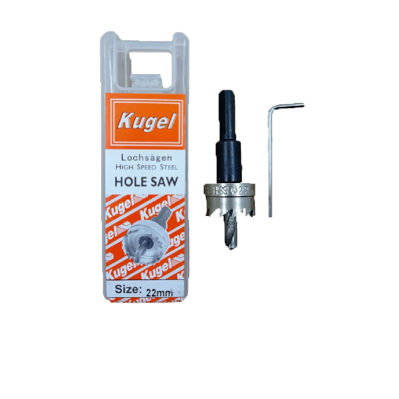 Hole Saw Besi 22mm / HoleSaw Besi 22mm / Mata Bor Besi 22mm KUGEL