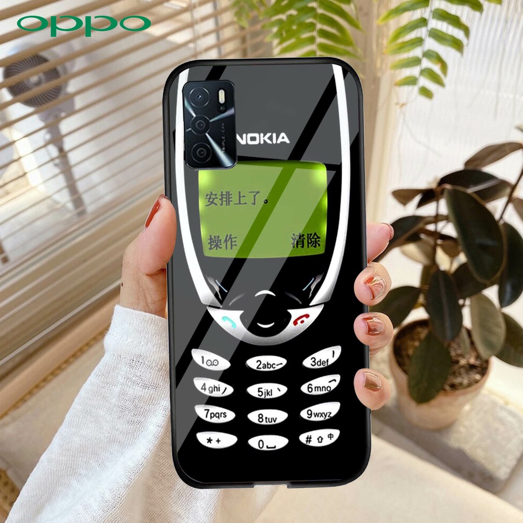 (U 066) Case Kaca For Oppo A16 - Softcase kaca Oppo A16 - Case Oppo A16 - Casing Hp Oppo A16 - Case 