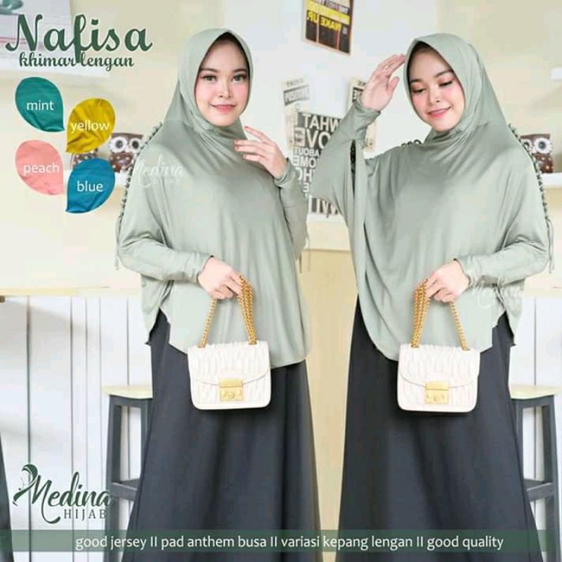 JILBAB LENGAN PANJANG KEPANG NURI / JILBAB LENGAN PANJANG / JILBAB SYAR'I