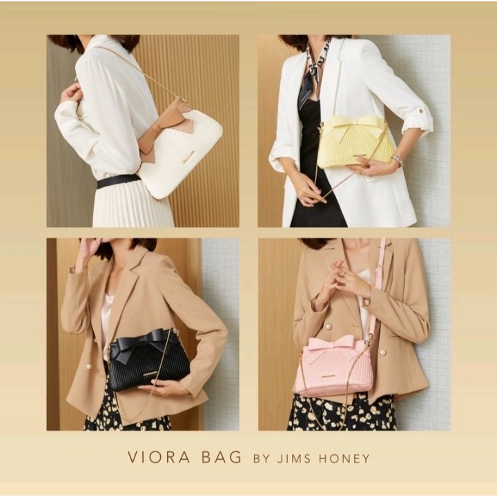 Viora Bag Jims Honey Tas Selempang Tas Jinjing Wanita Jims Honey Murah Lucu 100% Original Free Box