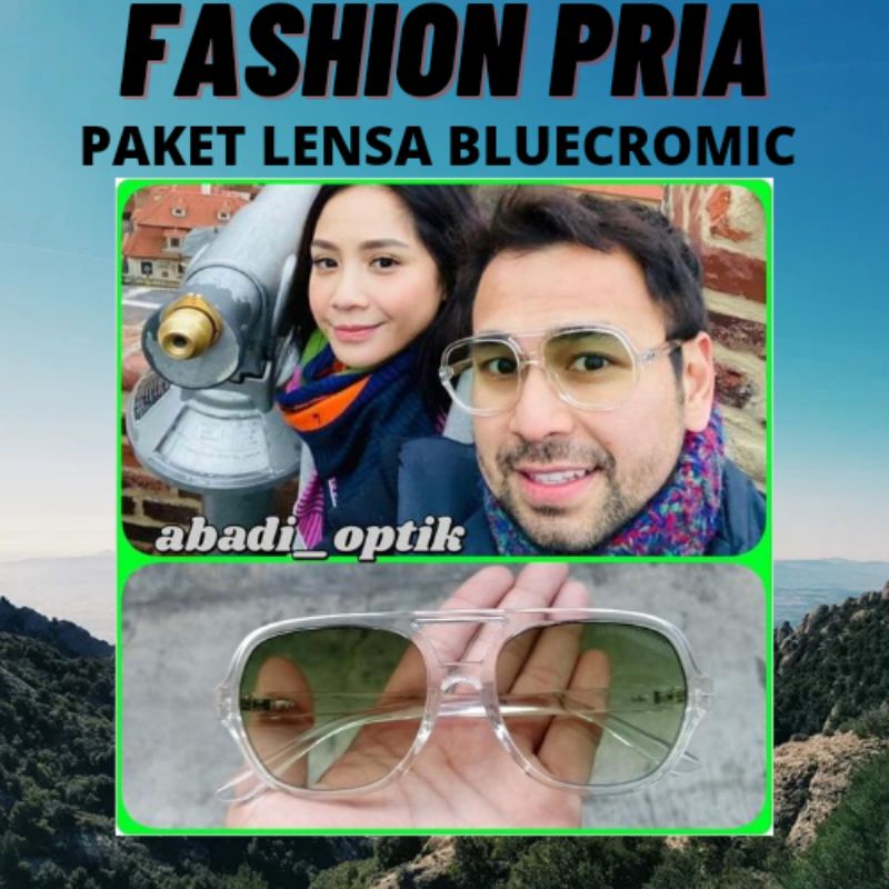 kacamata Rafi Ahmad / Nagita Slavina / kacamata pria wanita/ model terbaru