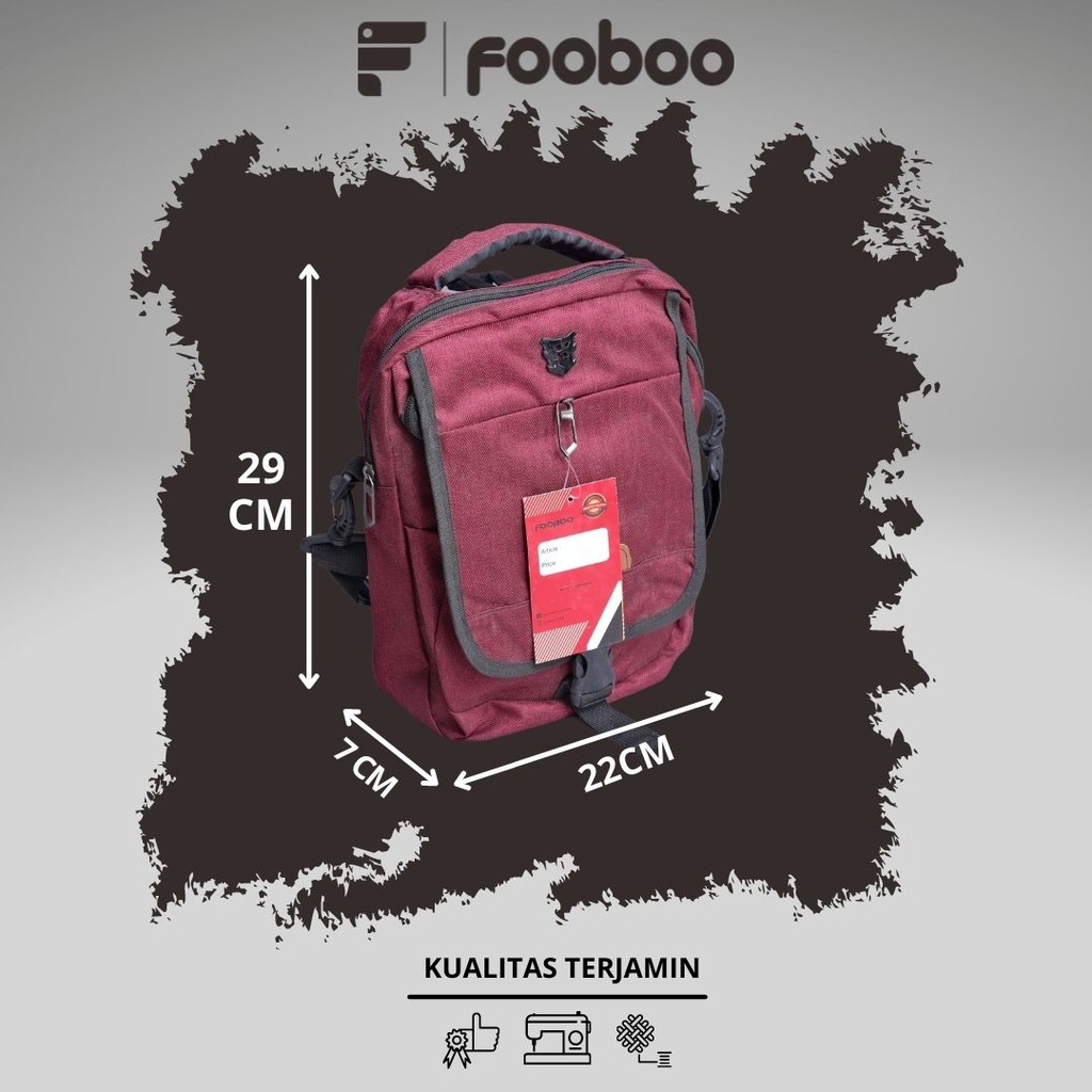 FOOBOO MESSENGER BAG TAS KERJA TAS SELEMPANG PRIA WANITA