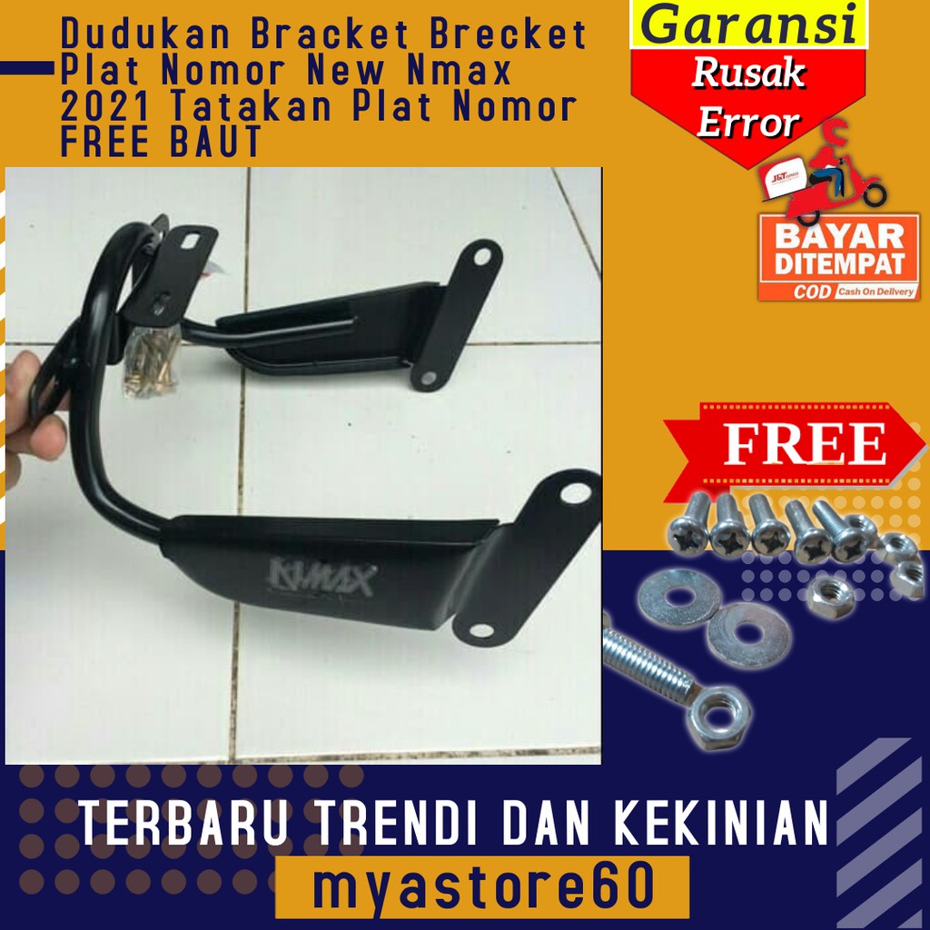 Dudukan Bracket Brecket Plat Nomor New Nmax 2021 Tatakan Plat Nomor Yamaha New Nmax 2021