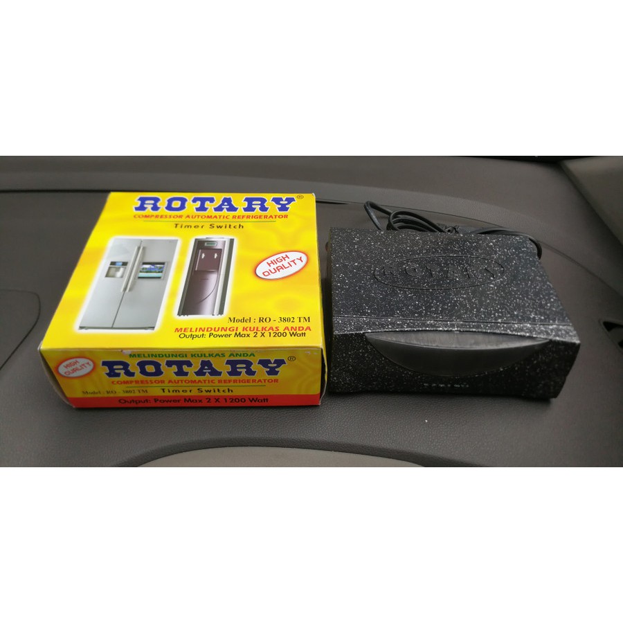 Automatic Timer ROTARY RO-3802 TM Kuning untuk Stabilizer Kulkas Dispenser timer switch