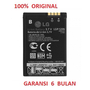 baterai battery  LG LGIP-520N / BL40 Chocolate, GD900 Crystal, GW505, GW600 HQ Plus original 100%