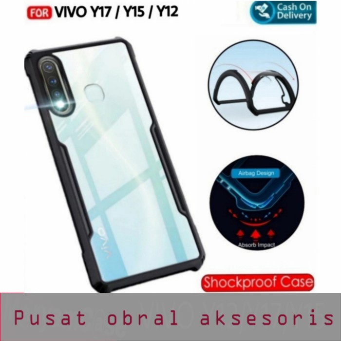 S/P- CASING CASE VIVO Y12 SHOCKPROOF ARMOR TRANCASE SPARENT PREMIUM CASE SP