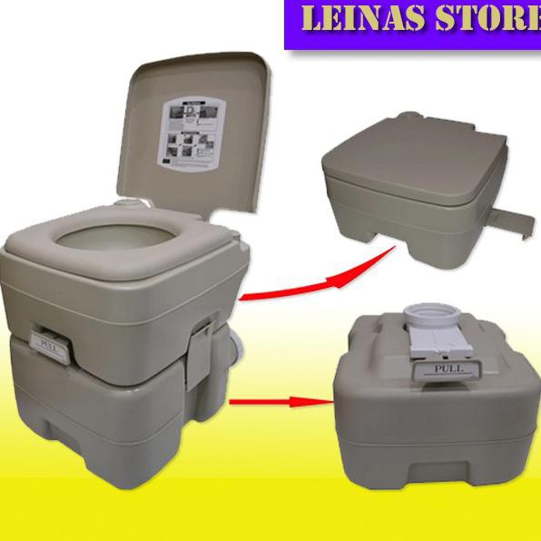 Toilet Portable 20 Liter Camping Mobil Outdoor Portable Toilet Shopee Indonesia