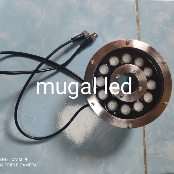 lampu kolam led 12 watt / lampu air mancur / lampu kolam 2 kabel