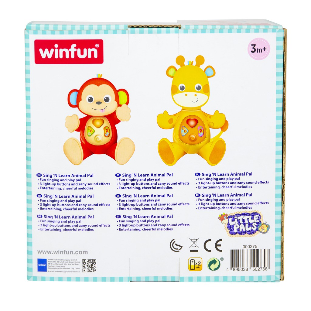 WINFUN Sing N Learn Animal Pal - Mainan Musik