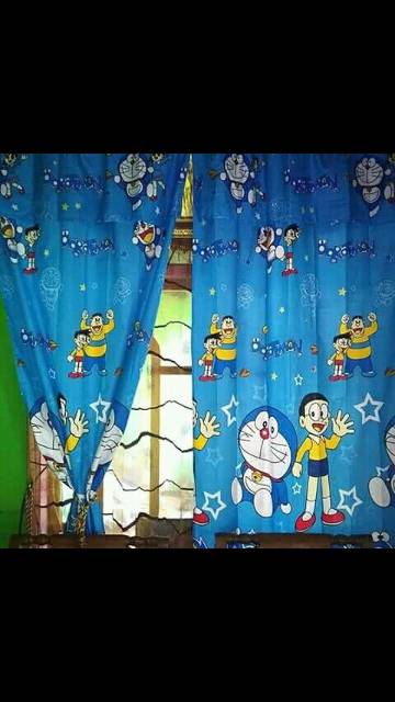 Hordeng Pintu Motif Karakter Uk 70cmx200cm