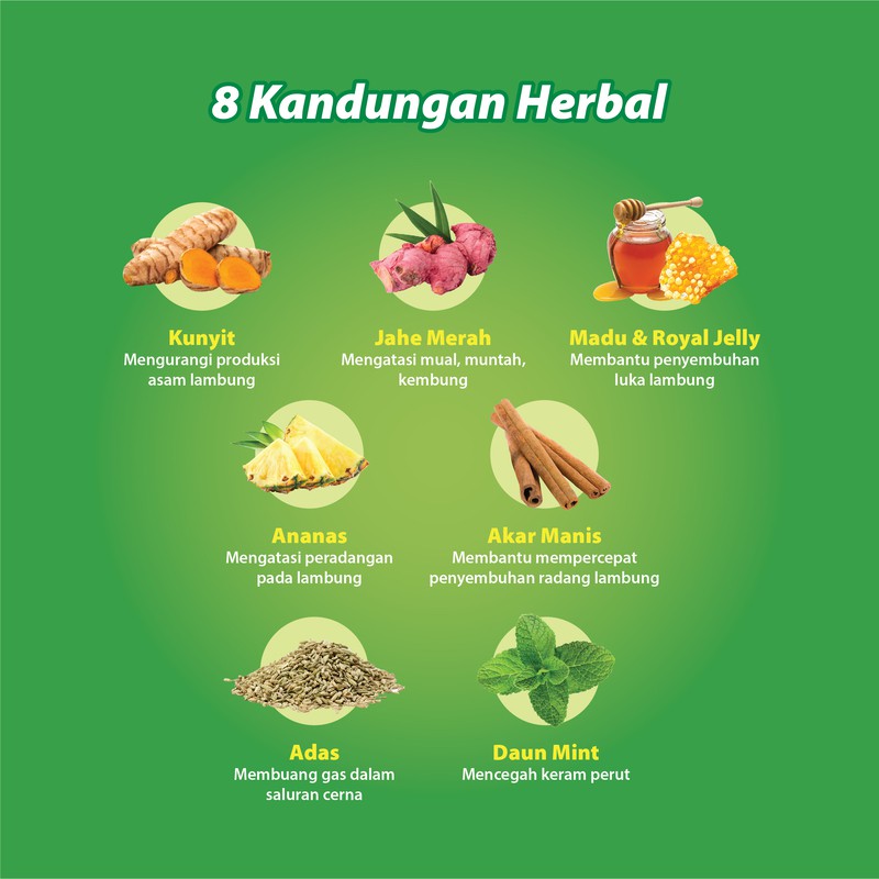 Promag Obat Herbal Untuk Gangguan Lambung 3 Box @ 6 Sachet