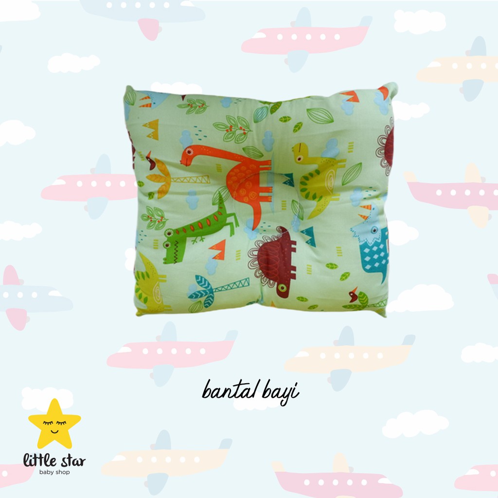 Bantal Peyang Bayi Crown Kotak Cute