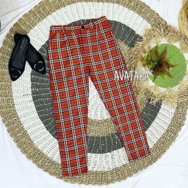 CASE PANTS/CELANA TARTAN CASE/ TARTAN SQUARE