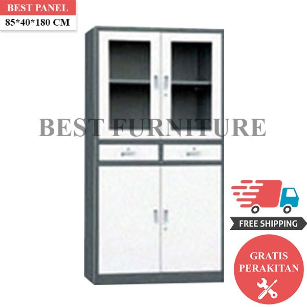 Best Lemari Arsip Besi 2 Pintu LA-2004 uk 85x40x180