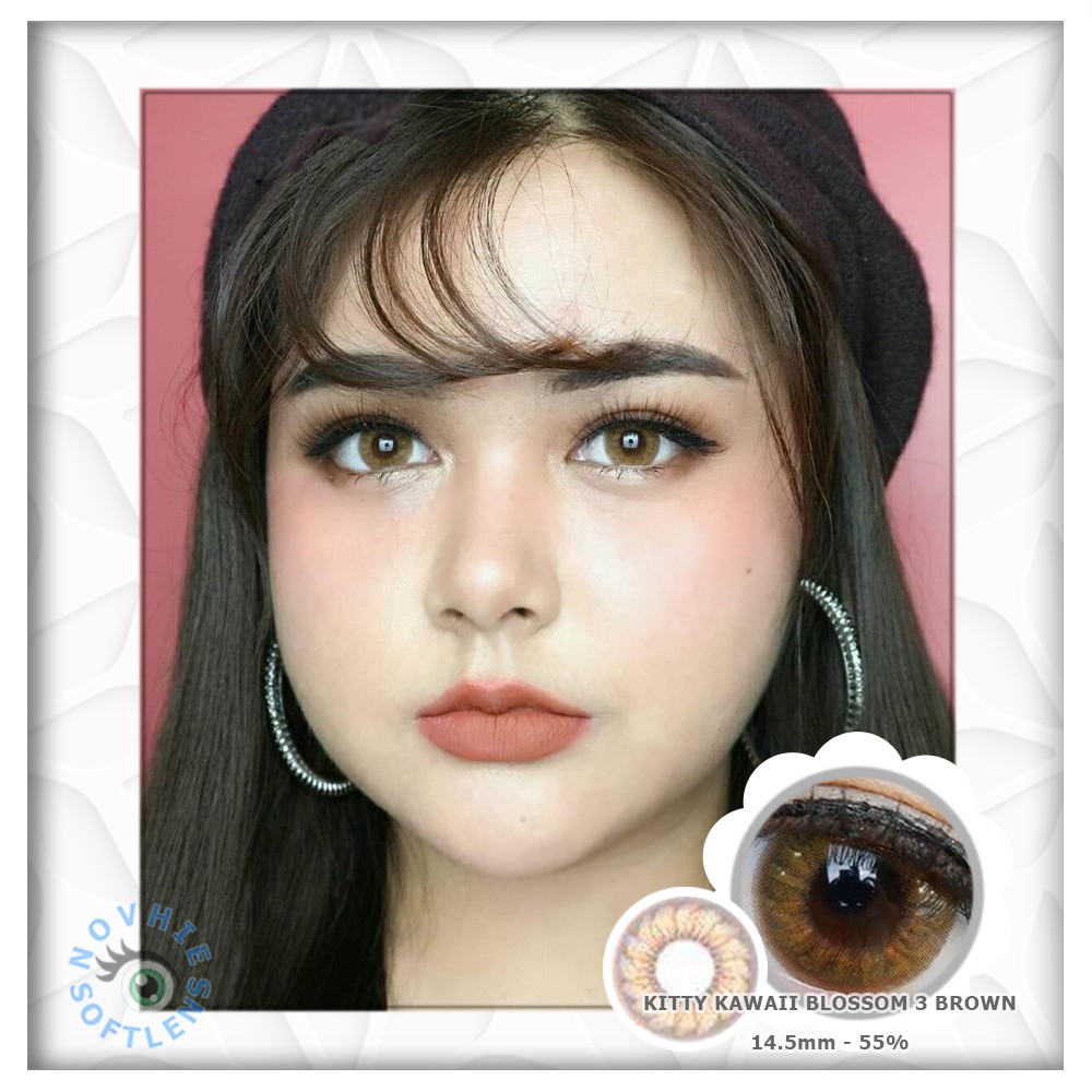 

SOFTLENS KITTY KAWAII BLOSSOM 3 BROWN