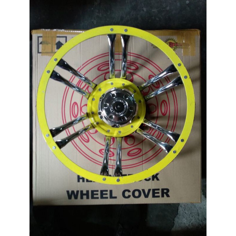 Weldop Truk FUSO/HINO Ring 20 Belakang Aja Model Jari-Jari Warna Kuning (2pcs)