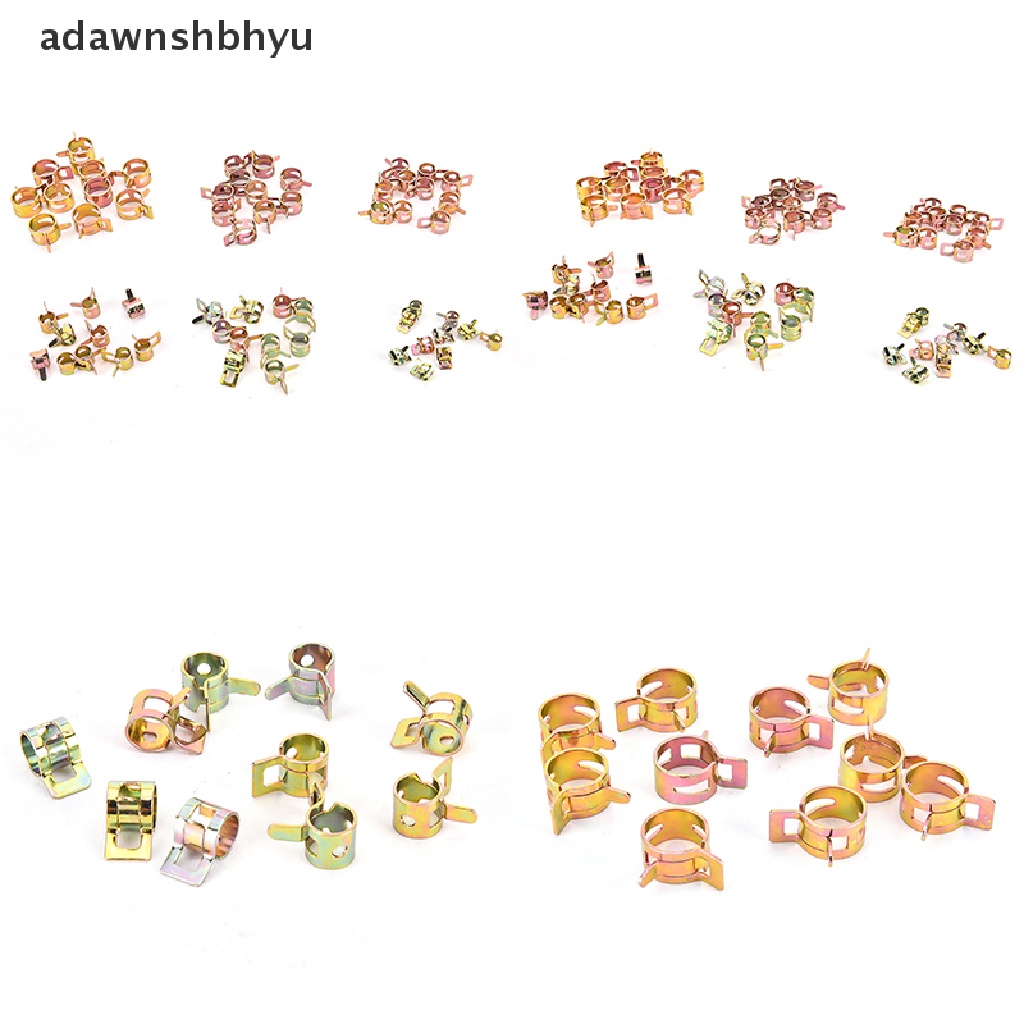 Adawnshbhyu 10pcs/Set Klip Pipa Pegas Minyak Air Tabung Klem Spring Band Type Fastener