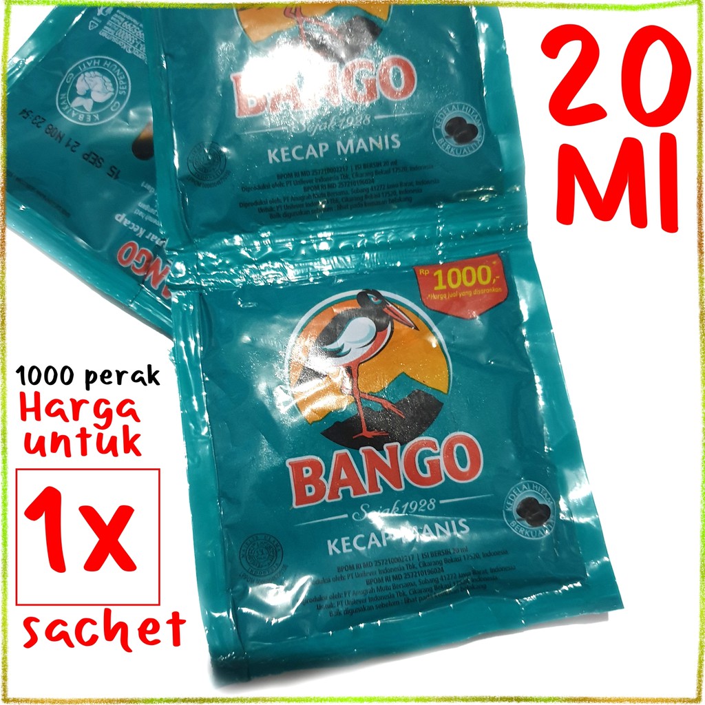 

kecap bango scachet 20gram renceng