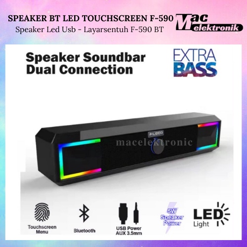 SPEAKER Soundbar BLUETOOTH TOUCH SREEN Dual Connection ORIGINAL 100% F-590BT