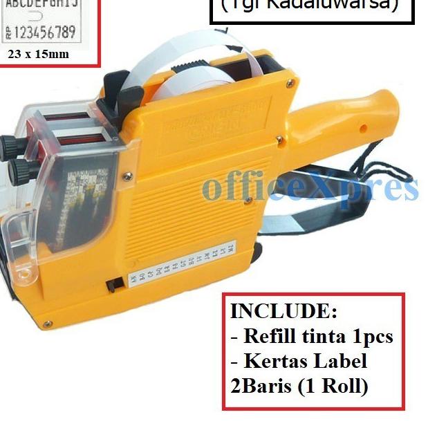

た Mesin Alat Label Harga 2 baris 8 digit / Price Label / label Harga OPL Labeller Origin 6600 た