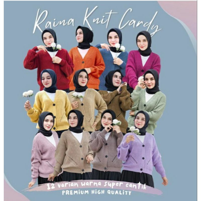 Marion Knit Cardigan Rajut/DHIYA Cardy/MARION Outer Cardygan Rajut Wanita