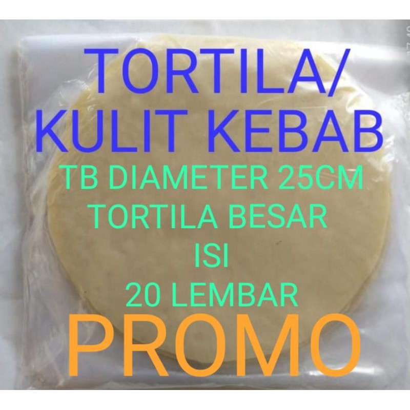 

Tortia Tb diameter 25cm isi 20 lembar
