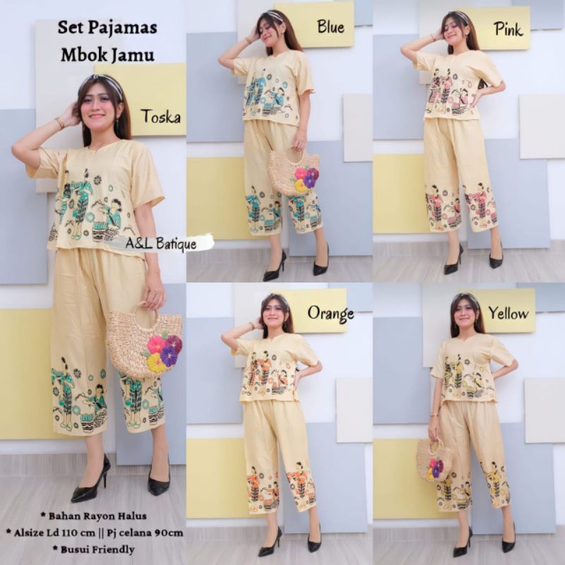 set pajamas mbok jamu