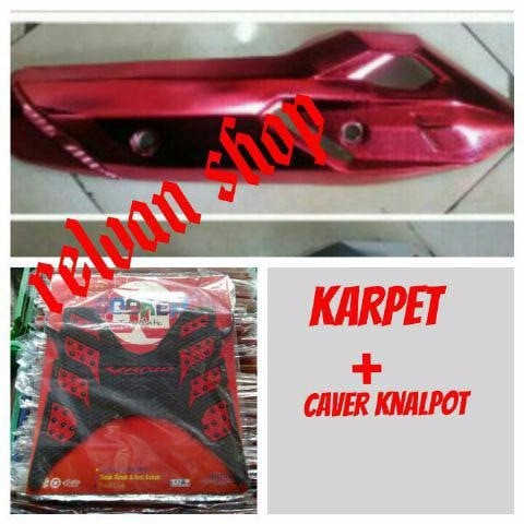 CUSTOM MOTOR MURAH karpet cover knalpot vario 150 125 lampu LED new