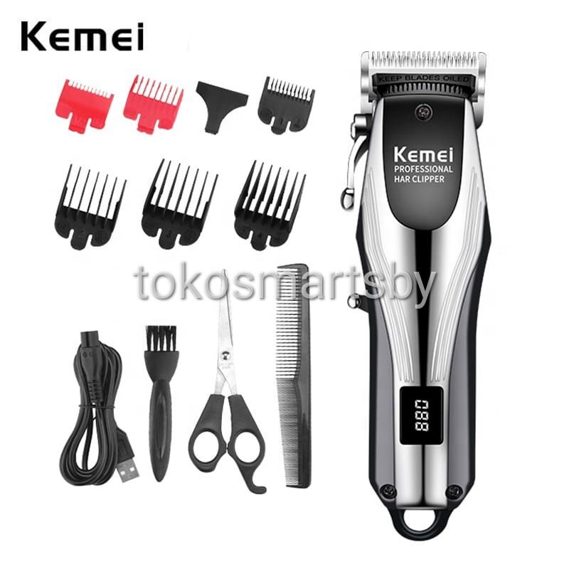 KEMEI KM-2619 Alat Cukur Rambut Profesional Tanpa Kabel Rechargeable