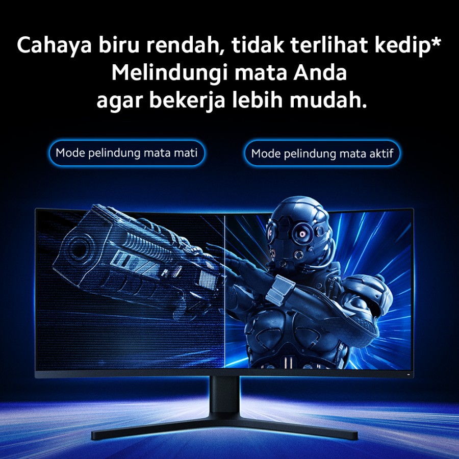 Xiaomi Mi Curved Gaming Monitor 34&quot; WQHD Layar Ultra Wide 144 Hz - Garansi Resmi 1 Tahun