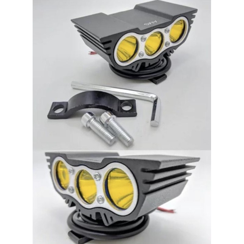 lampu tembak owl 3 led kuning