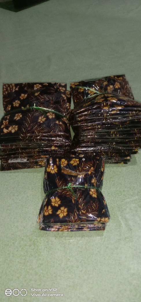 Batik Couple Keluarga Sania Ruffle Ori Ndoro Jowi Dnt Motif Manuk Tarung Kuning