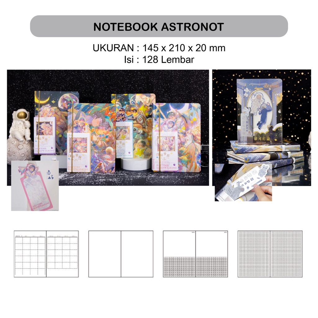 NOTE BOOK JAPANESE / BUKU CATATAN CHINA / NOTEBOOK ASTRONOT / CATATAN / BUKU KECIL KARAKTER / NOTEBOOK