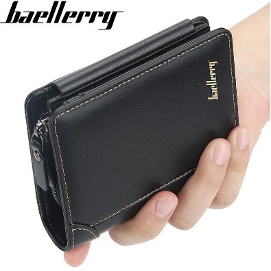 Dompet Kulit Pria Dompet Pendek Lipat Baellerry D9159