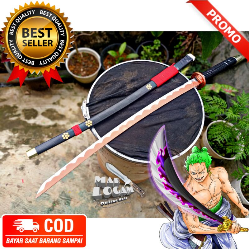 CUMA ADA DISINI!!! COSPLAY ANIME ONEPIECE KATANA KHUNTO CUSTOM MODEL ENMA SAMURAI ROROANA ZORO ANIME ONEPIECE