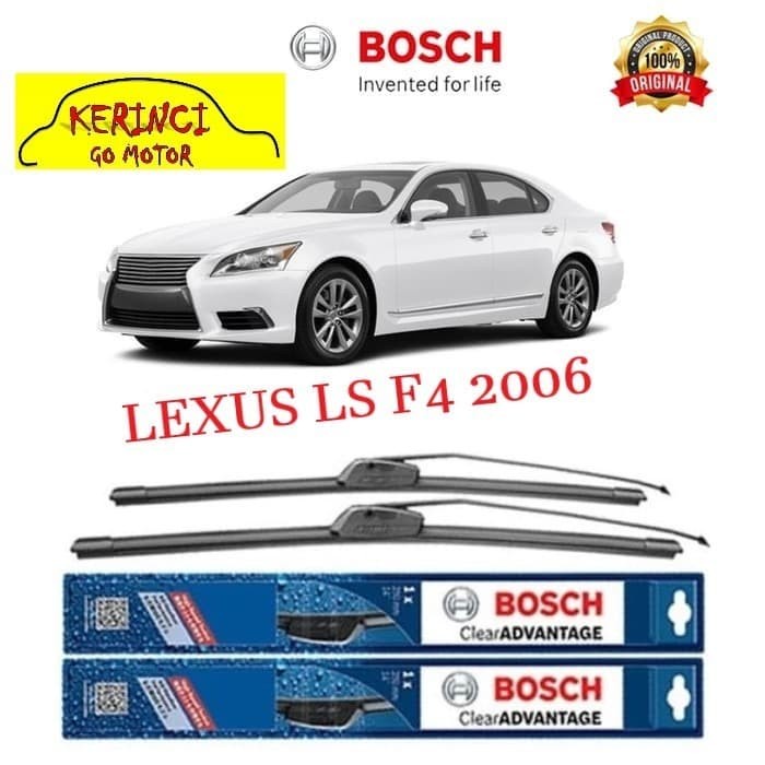 WIPER BOSCH CLEAR ADVANTAGE LEXUS LS F4 2006 24&quot; &amp; 16&quot; SEPASANG WIPER