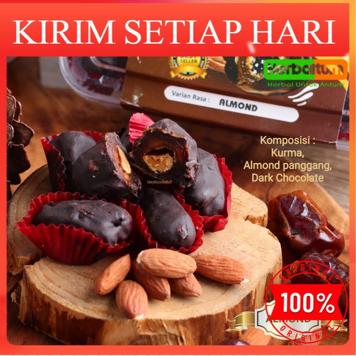 

Kurcoku Kurma - Kurma Coklat Lezato - Kurcok Kurma Coklat Almond