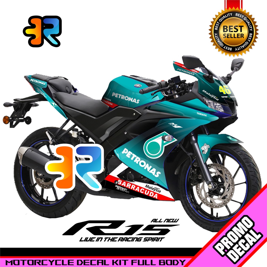 Decal Stiker R15 V3 Full Body Petronas Vr46