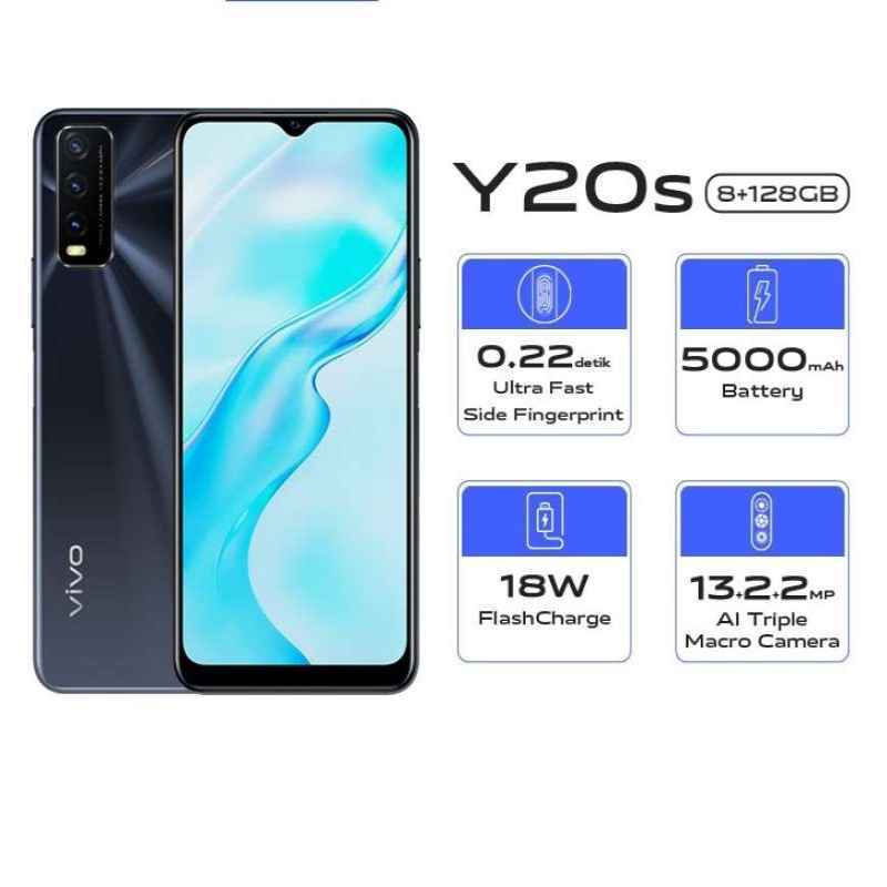 vivo Y20s 8GB/128GB - 6.51", Ultra Fast Side Fingerprint, Snapdragon 460 - CHELSY SUPER STORE
