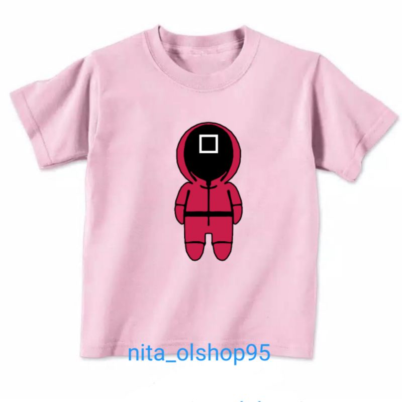 baju squid game karakter kaos anak terlaris