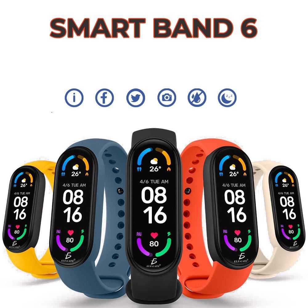 TERBARU SKMEI Smartwatch Sport Fitness Tracker Heart Rate -Smartwatch M6 Smart Bracelet M6 Smartband