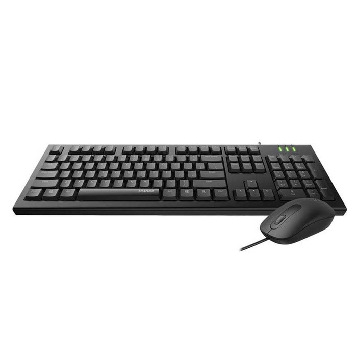 Rapoo X120 Pro Combo Keyboard &amp; Mouse Original Garansi Resmi